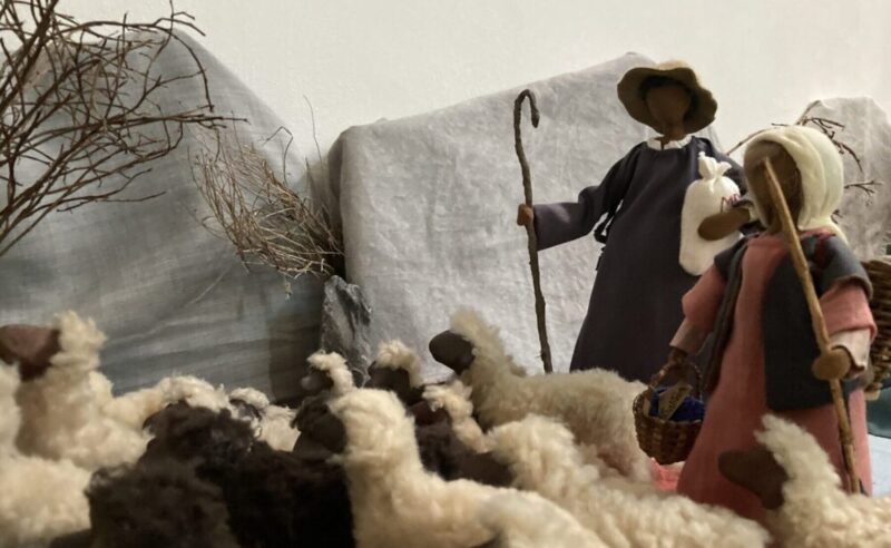 Weihnachten feiern Kloster Ilanz Programm Krippe Hirten Schafe