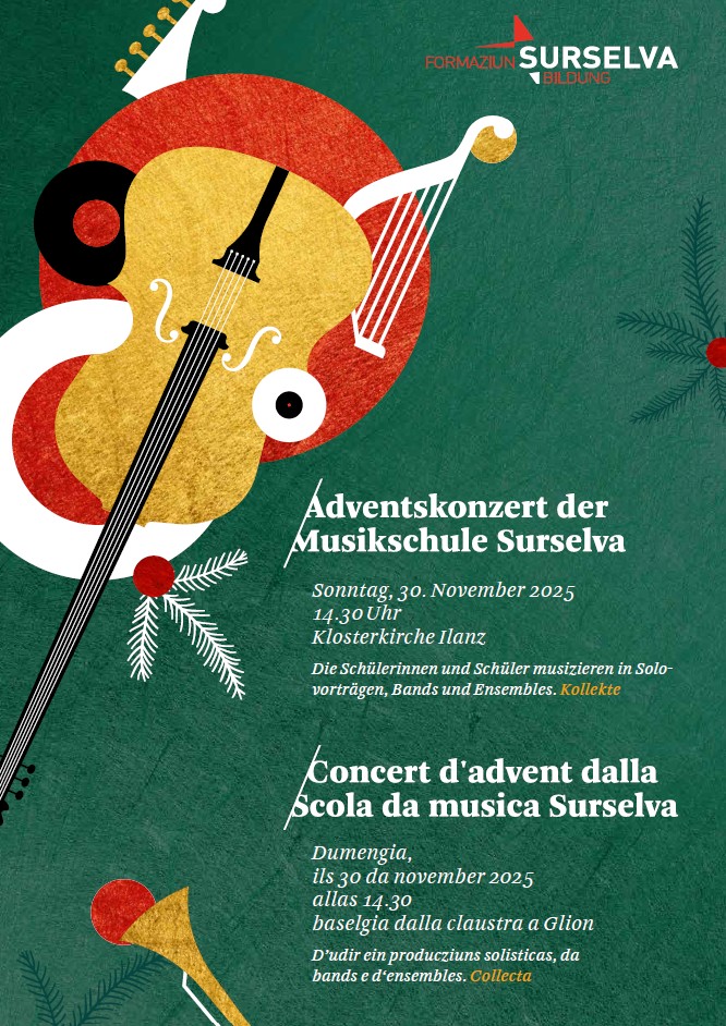 Adventskonzert 2025 Musikschule Surselva im Kloster Ilanz