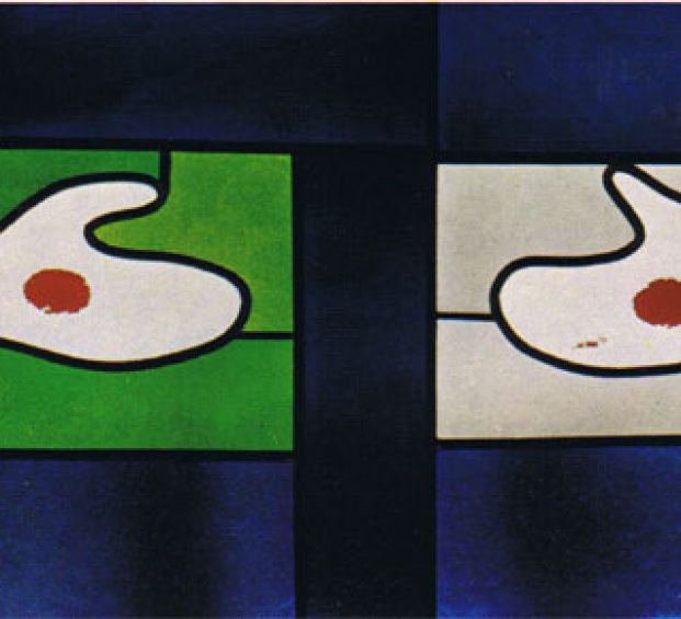 Kloster Ilanz Kirche Fenster Kreuzigung