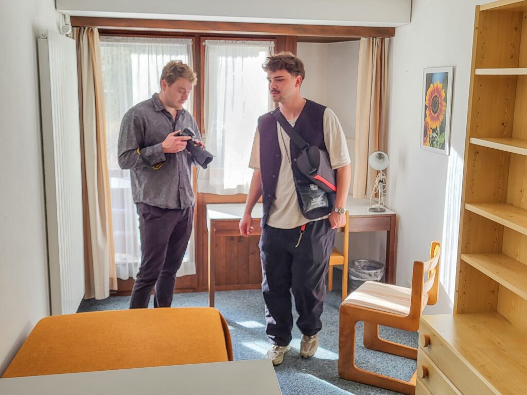 Benjamin li und Jonas re ETH Zuerich im Kloster Ilanz