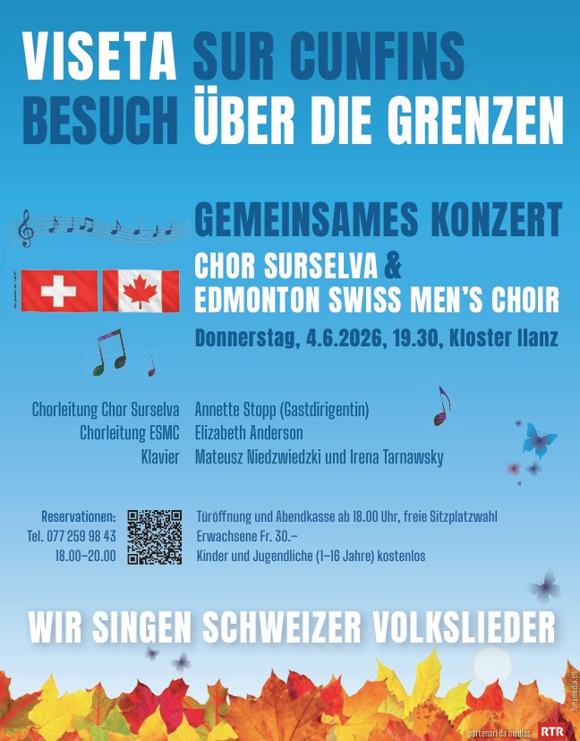 ChorSurselva_Konzert_viseta-sur-cunfins_Juni 2026_Kloster Ilanz