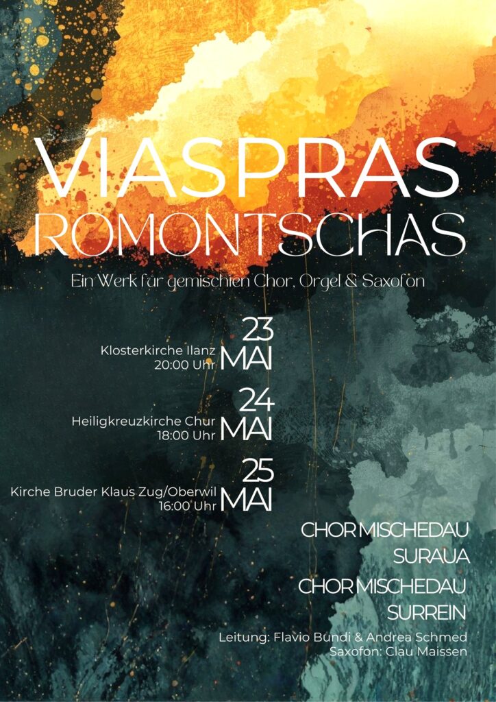 Viaspras Romontschas Konzert 23_05_2026 Kloster Ilanz