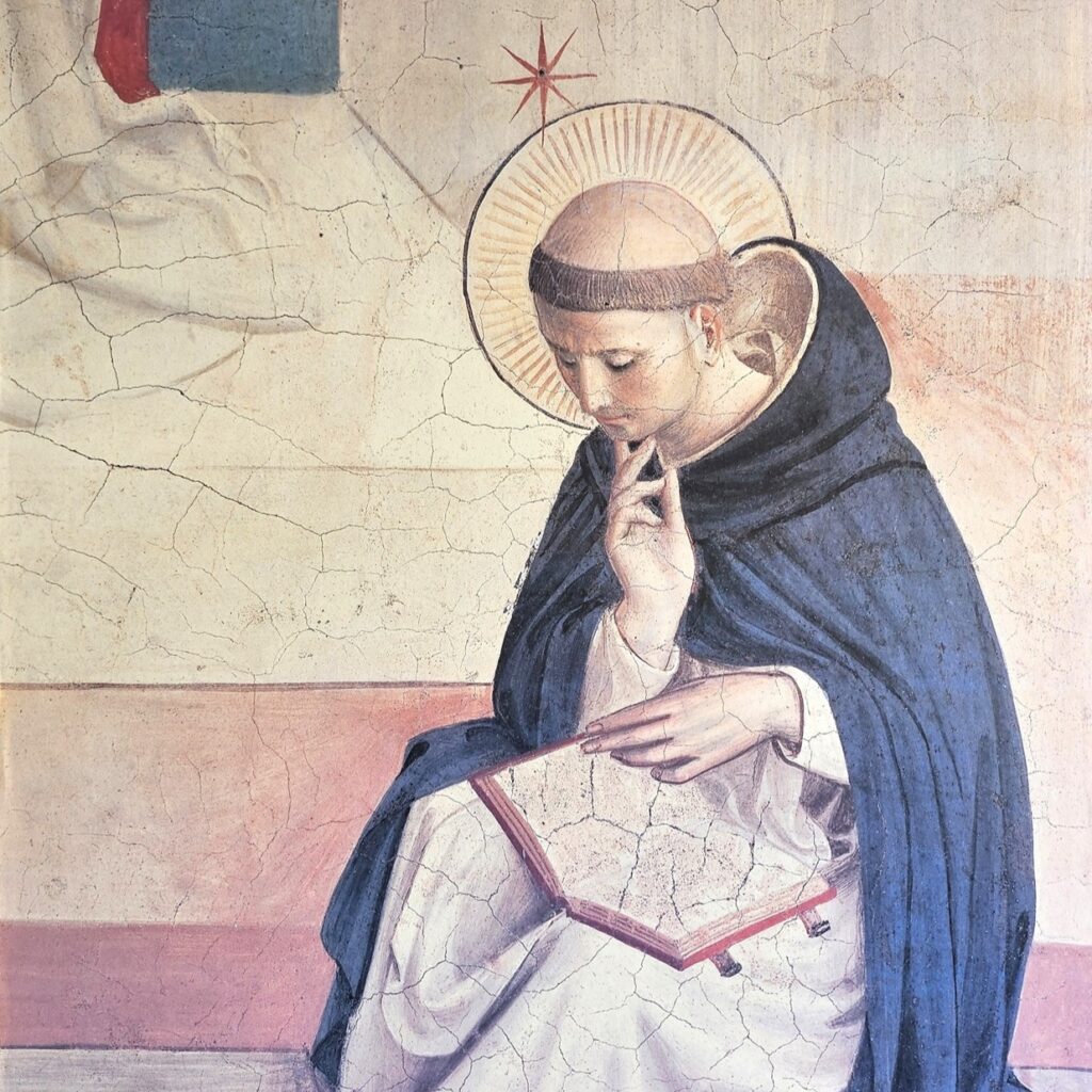 Die Verspottung Christi mit der Jungfrau Maria und dem heiligen Dominikus_1442_Fra Angelico_Kloster Ilanz