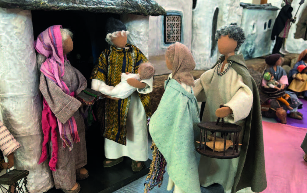 Krippgenfiguren gestalten_Heilige Familie und Volk_dreiteilig_Jahresprogramm 2027 Kloster Ilanz