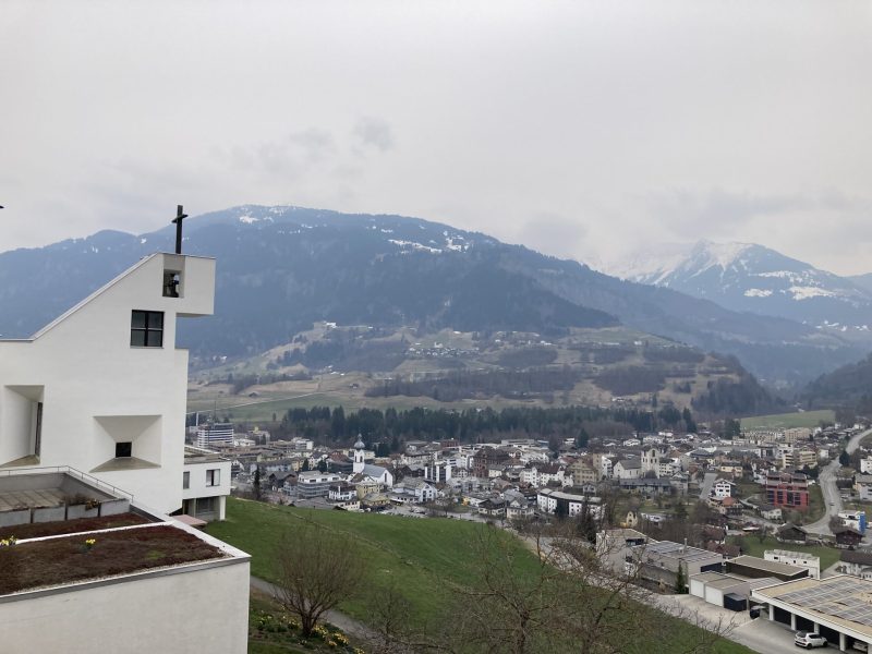 Mutterhaus der Ilanzer Dominikanerinnen-Kloster Ilanz Ausblick
