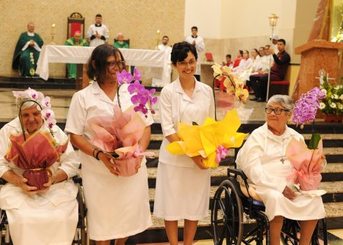 Sr. Fernanda mit Jubilarinnen_Konvent Brasilien Kloster Ilanz